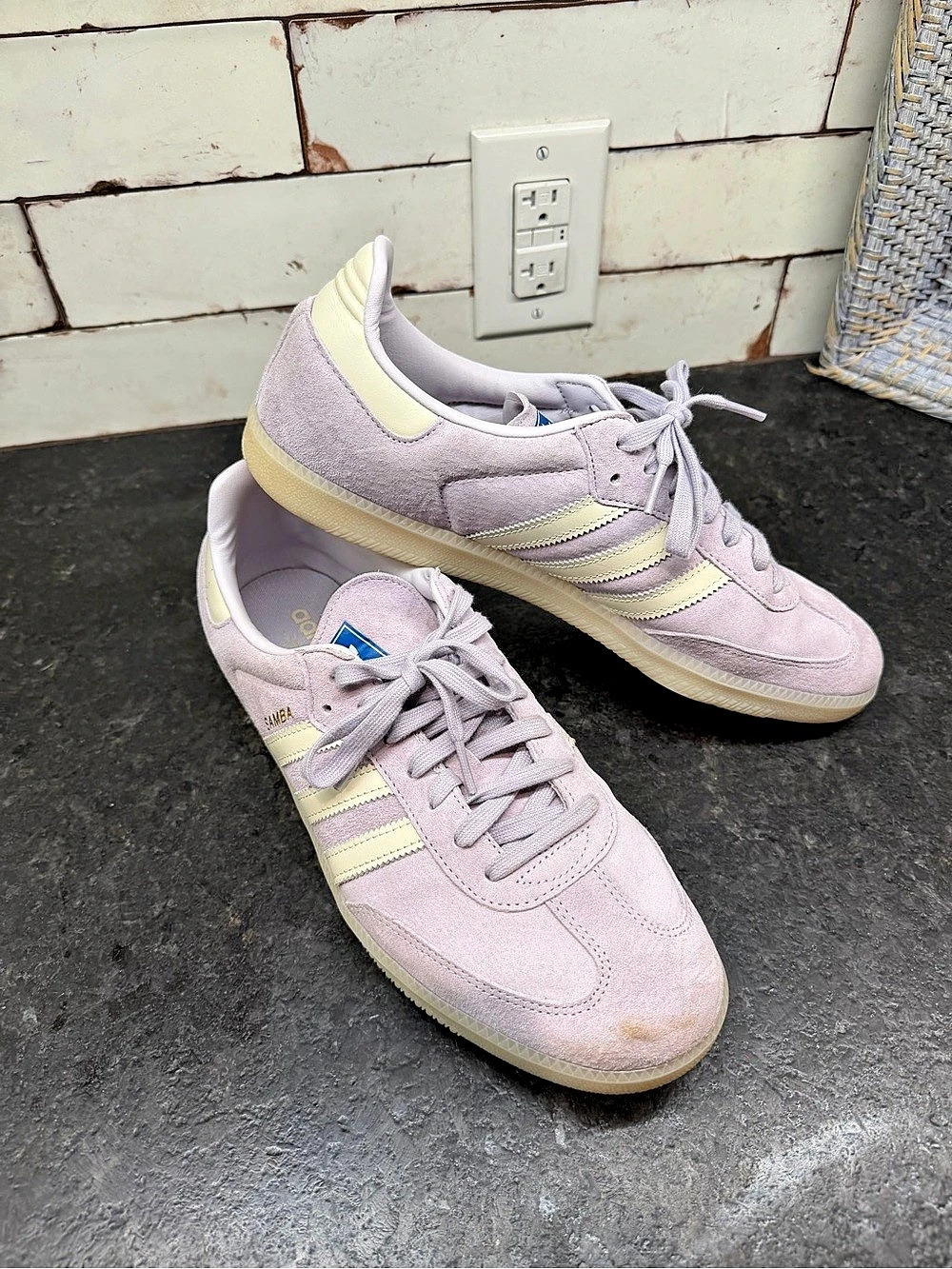 Adidas Samba OG Lavender Purple Suede Sneakers Men’s 11.5